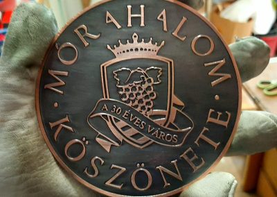 Mórahalom_köszönete_egedi_érme
